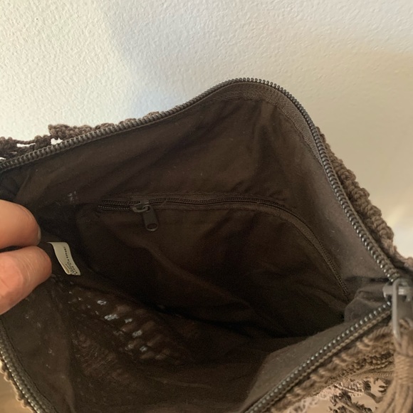 Brown Macrame Purse - Picture 3 of 3